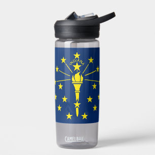 Bouteille d'eau avec drapeau de l'état de l'Indian
