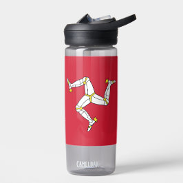 Bouteille d'eau avec drapeau de l'île de Man, Roya