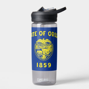 Bouteille d'eau avec drapeau de l'Oregon, États-Un