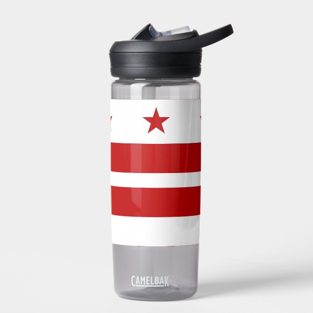 Bouteille d'eau avec drapeau de Washington DC, Éta (Gauche)