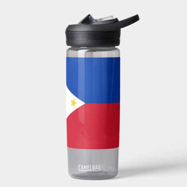 Bouteille d'eau avec drapeau des Philippines (Gauche)