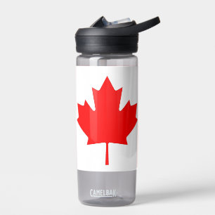 Bouteille d'eau avec drapeau du Canada