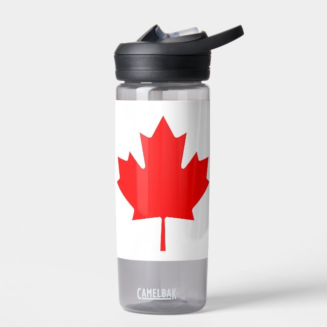Bouteille d'eau avec drapeau du Canada (Gauche)
