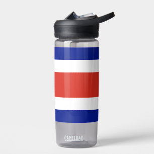 Bouteille d'eau avec drapeau du Costa Rica