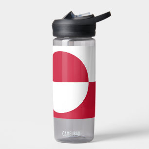 Bouteille d'eau avec drapeau du Groenland