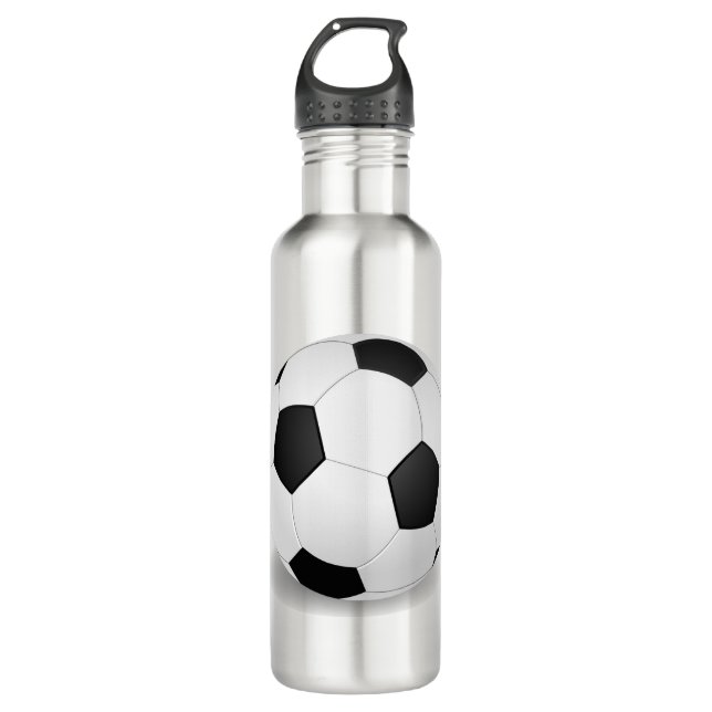 Bouteille d'eau avec du ballon de football de (Devant)