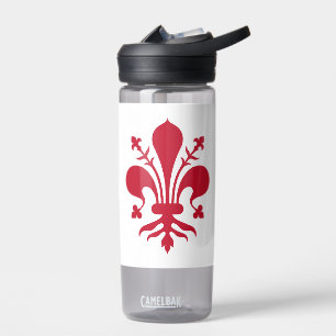 Bouteille d'eau avec le drapeau de Florence, Itali