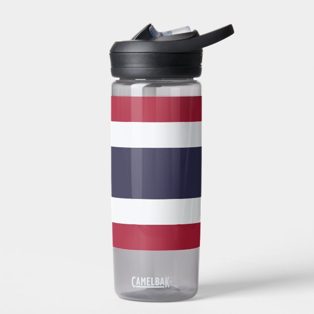 Bouteille d'eau avec le drapeau de la Thaïlande (Gauche)