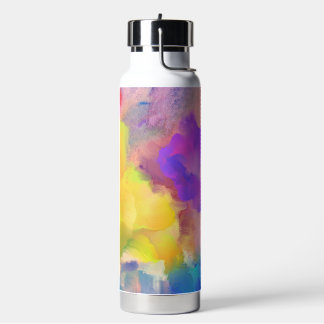 Bouteille d'eau avec paille