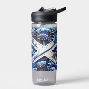 Bouteille d'eau avec Scottish Thistles Design