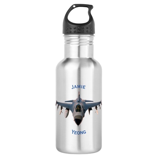 Bouteille D'eau Avion de chasse (Devant)