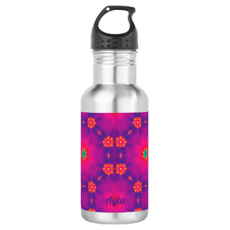 Bouteille D'eau AYLA ~ Bleu rose pourpre vert