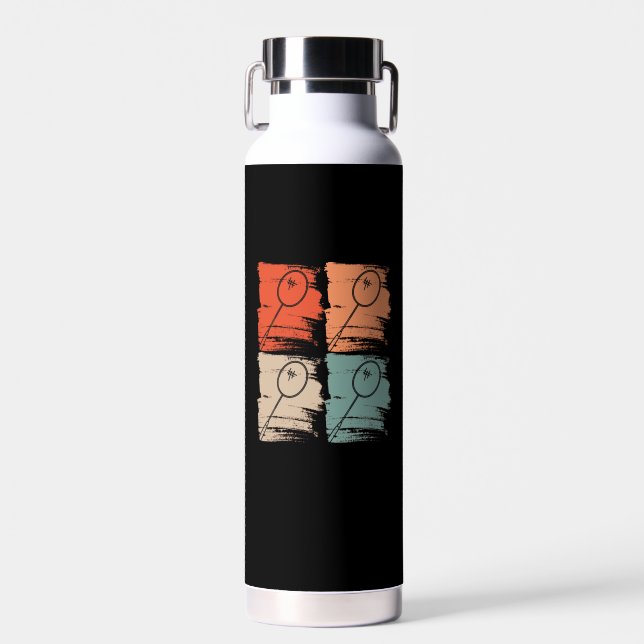 Bouteille D'eau Badminton Racket Badminton Retro (Avant)