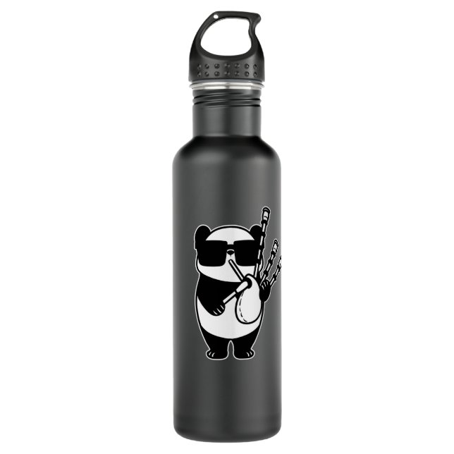 Bouteille D'eau Bagpipes Scotland Panda with Bag Pipes (Devant)