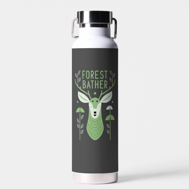 Bouteille D'eau Baigneuse de forêt Cerf (Avant)