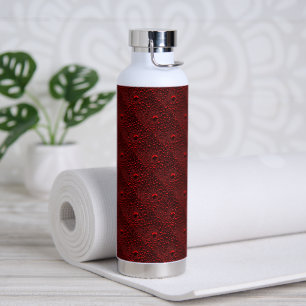 Bouteille D'eau Baisses d'eau sur le métal Crimson
