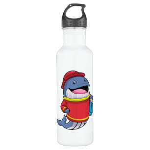 Bouteille D'eau Baleine comme pompier avec tuyau
