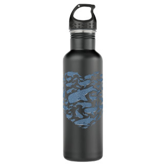 Bouteille D'eau Baleine Requin Plongée Snorkeling Tee