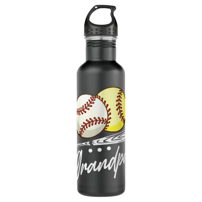Bouteille D'eau Ball Grandpa Baseball Softball (Devant)