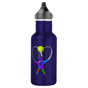Bouteille D'eau Balle de tennis et raquettes