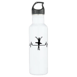 Bouteille D'eau Ballerina Heartbeat Design Amusant Classic Ballet 