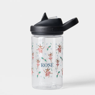 Bouteille D'eau Ballerina personnalisée Fawn Baby Deer and Bows