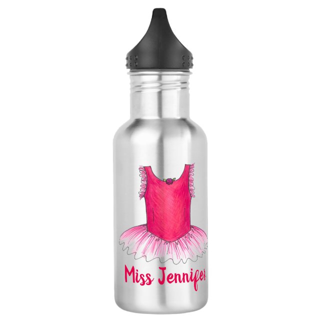 Bouteille D'eau Ballet rose Tutu Ballerina Danse Considérant Costu (Gauche)