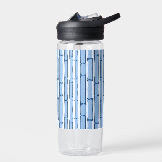 Bouteille D'eau Bambooey Bamboo Stripe in Blue Porcelain (Gauche)