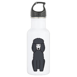 Bouteille D'eau Bande dessinée de chien de caniche