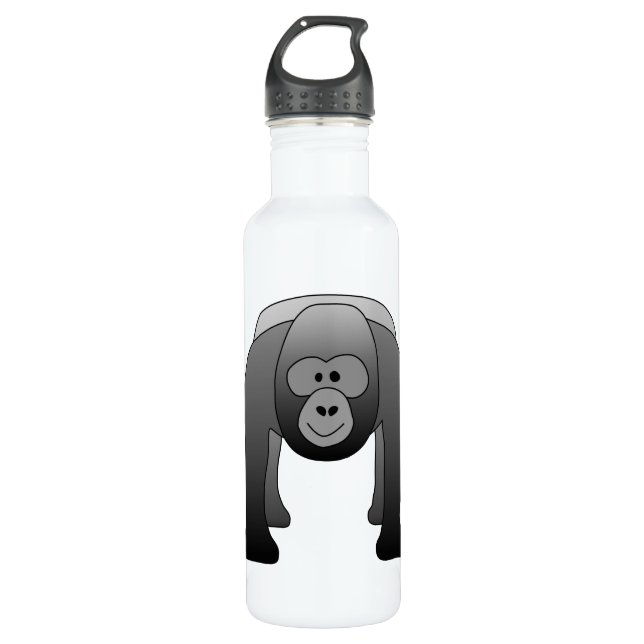 Bouteille D'eau Bande dessinée de gorille de Silverback (Devant)