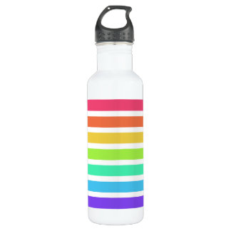 Bouteille D'eau Bandes arc-en-ciel lumineuses