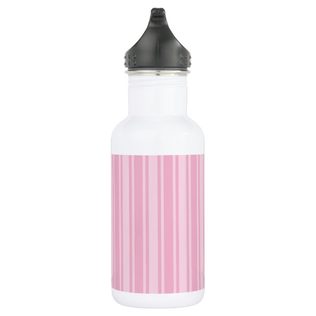 Bouteille D'eau Bandes de bonbons rose pâle (Droite)