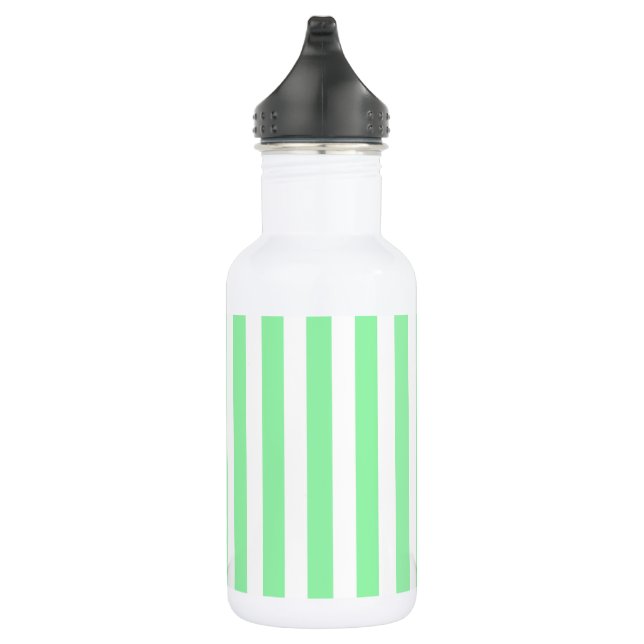 Bouteille D'eau Bandes de bonbons vert clair (Droite)