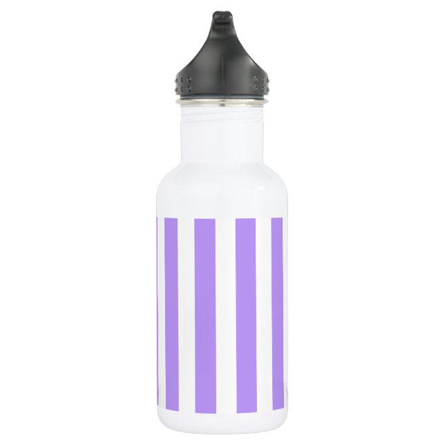 Bouteille D'eau Bandes de bonbons violettes et blanches (Droite)