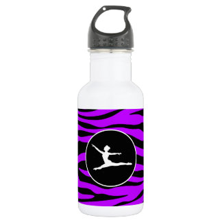 Bouteille D'eau Bandes Zébrées Électriques Violettes; Ballet