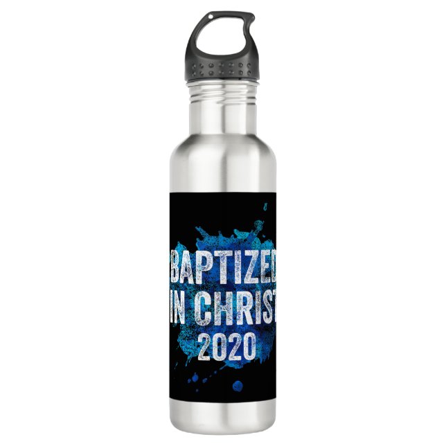 Bouteille D'eau Baptisé dans Christ 2020 Baptême Eglise chrétienne (Devant)