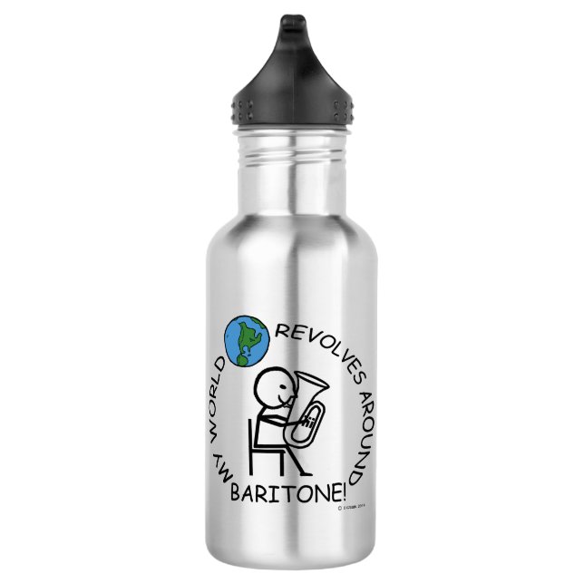 Bouteille D'eau Baritone - Le Monde tourne autour (Droite)