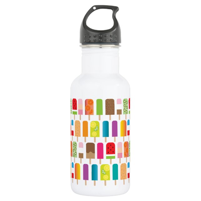 Bouteille D'eau Barres de crème glacée et Popsicles (Devant)
