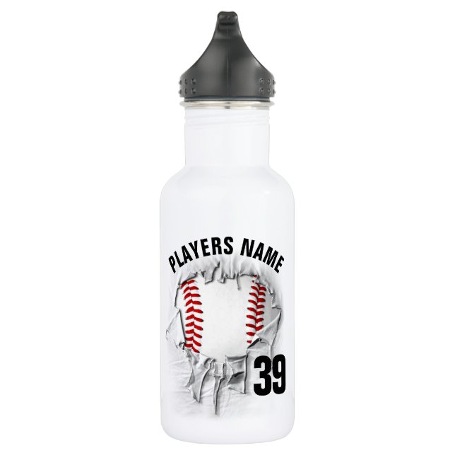 Bouteille D'eau Baseball déchiré (Droite)