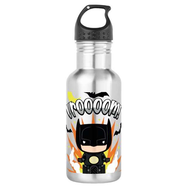 Bouteille D'eau Batcycle Chibi Batman (Devant)