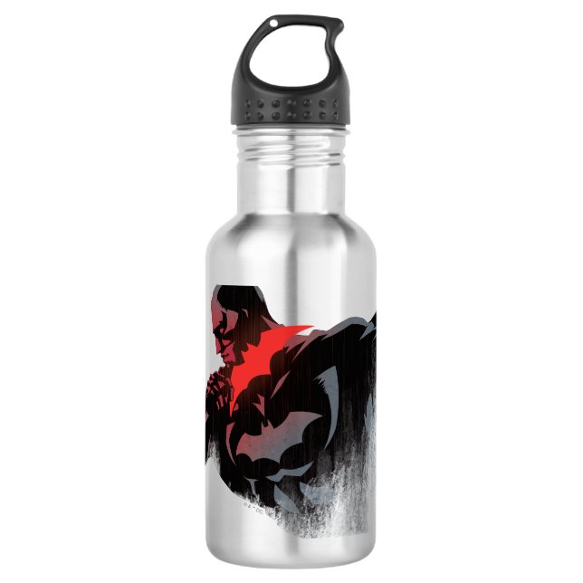 Bouteille D'eau Batman Batarang cramoisi (Devant)