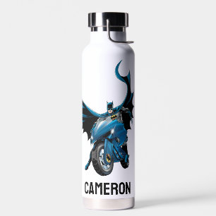 Bouteille D'eau Batman en cycle Ajouter Votre Nom