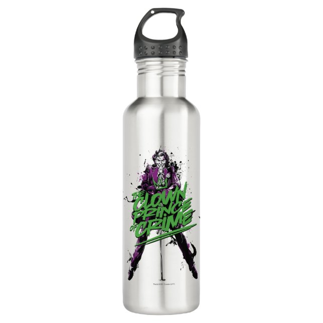 Bouteille D'eau Batman | Joker Clown Prince of Crime Ink Art (Devant)