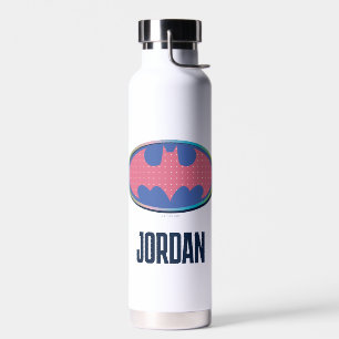 Bouteille D'eau Batman   Logo Pink Polka Dot