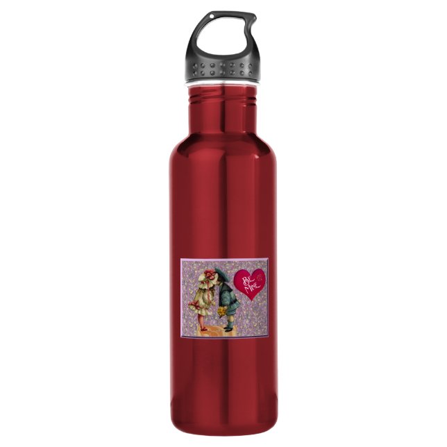 Bouteille D'eau "Be Mine" Sweet Nostalgale Valentine (Devant)
