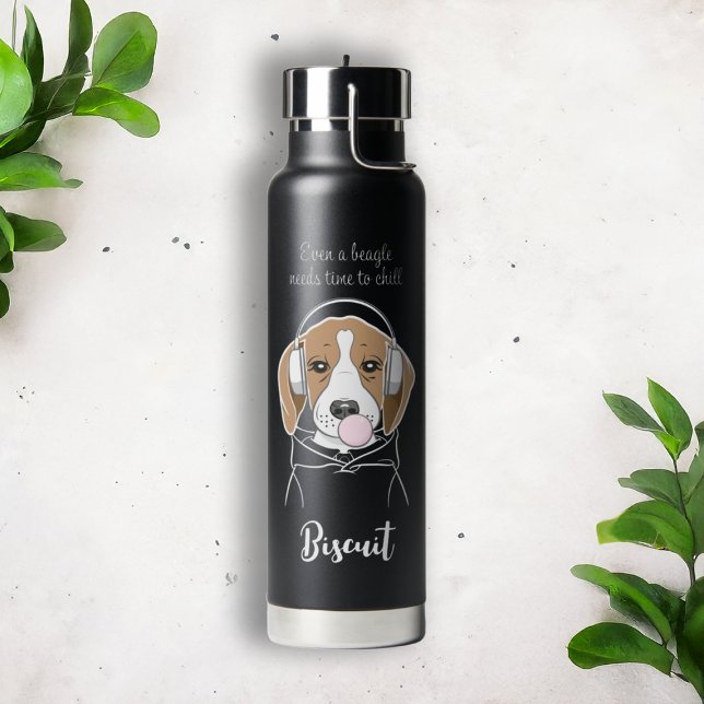 Bouteille D'eau Beagle de refroidissement avec Bubblegum Funny Chi (Créateur téléchargé)