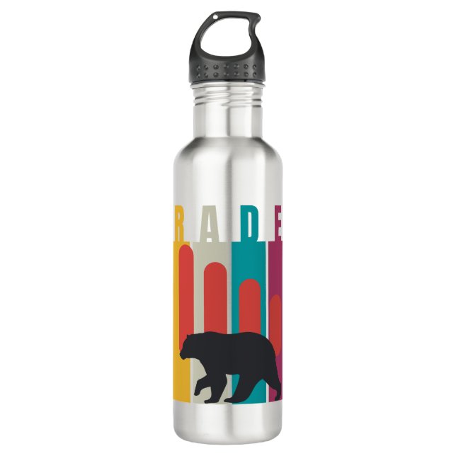 Bouteille D'eau Bearish market | Trader | Simple design (Devant)