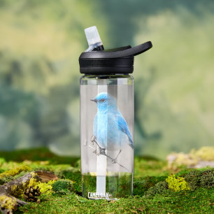 Bouteille D'eau Beau oiseau-chanteur de Montagne à la plage