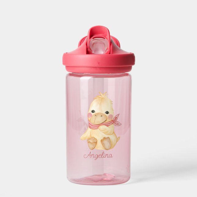 Bouteille D'eau Bébé Cartoon Canard Personnalisé (Avant)