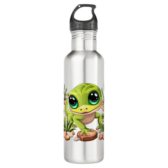Bouteille D'eau Bébé Geckos jote personnages de dessin (Devant)